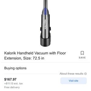 Kalorik Handheld Vacuum